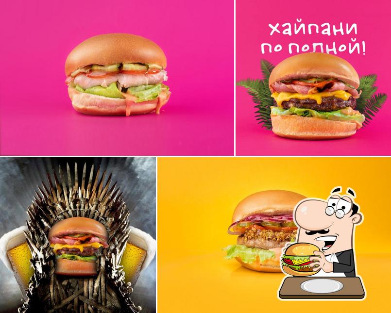 Prenez un hamburger à Гриль-бистро Meatness