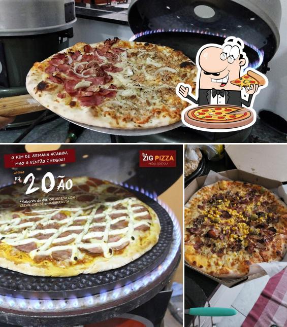 Peça diferentes estilos de pizza