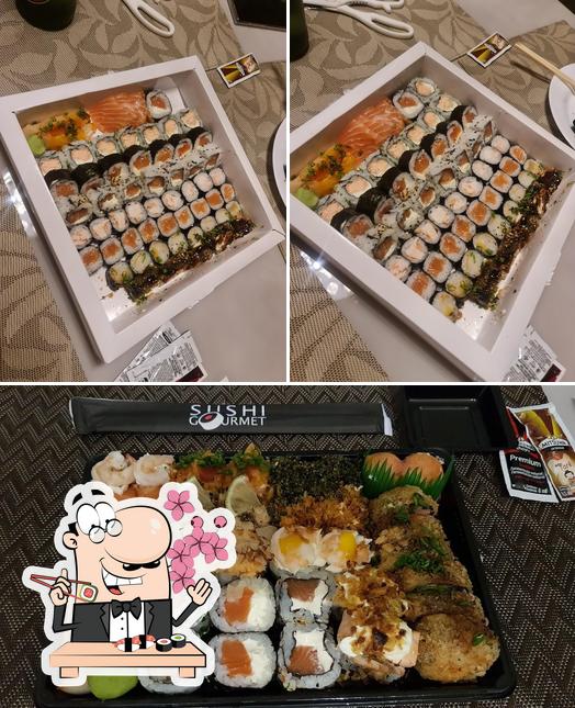 Escolha diversas opções de sushi