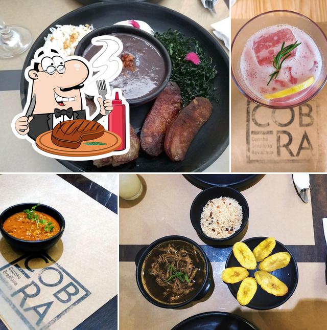 Escolha refeições de carne no Cobra Restaurante