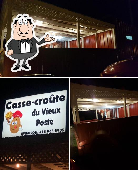 L'intérieur de Casse-Croûte du Vieux Poste Enr