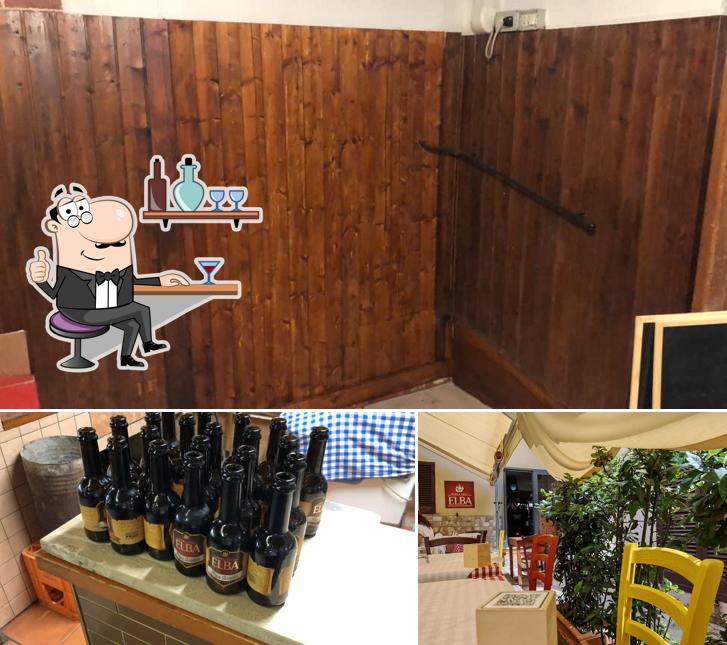 La immagine di interni e birra da Trattoria Pizzeria Il Vicoletto