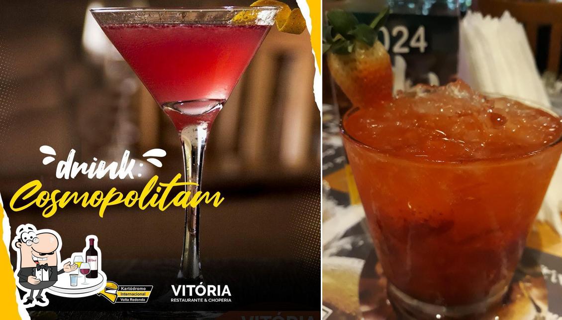 O Vitória Restaurante & Choperia serve álcool