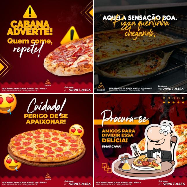 Peça pizza no Cabana