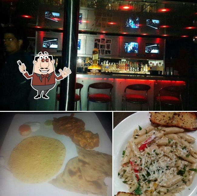 Among different things one can find food and interior at H2O - The Liquid Lounge