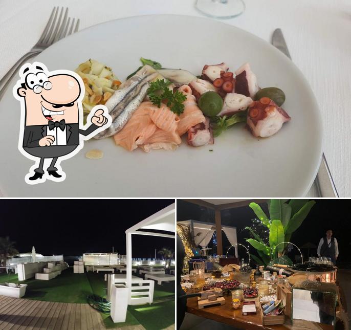 La immagine di interni e cibo da Roga Event