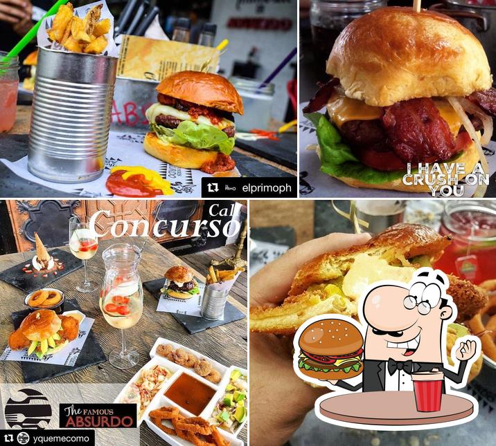 Try out a burger at The Famous Absurdo