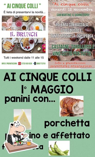 Cibo al Ai Cinque Colli