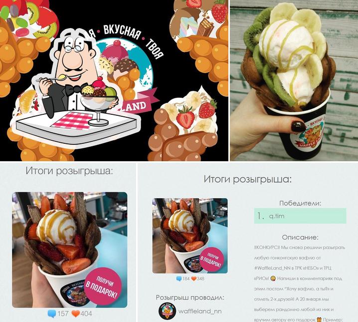 WaffleLand propose un nombre de plats sucrés