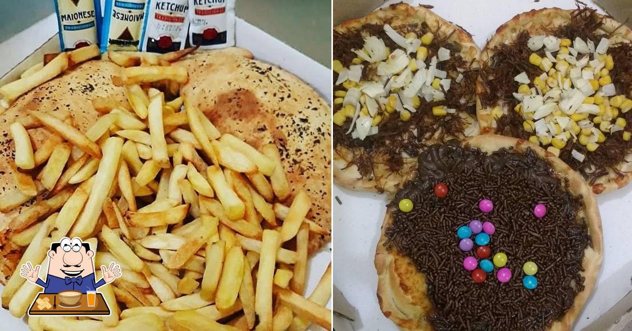 Comida em Estação da Pizza
