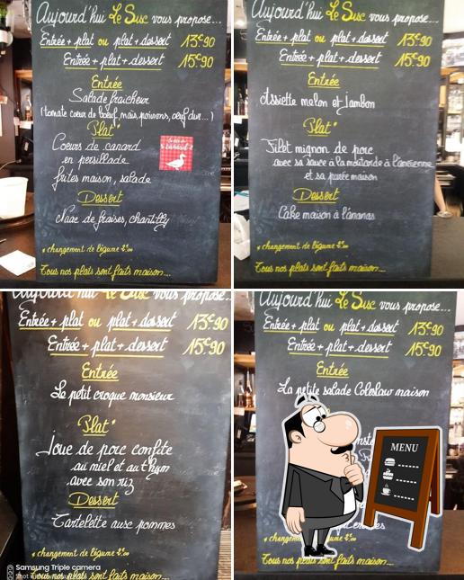 Découvrez le menu du jour sur le tableau