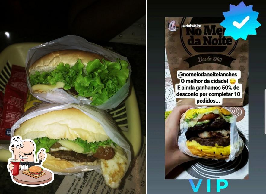 Consiga um hambúrguer no No Meio Da Noite Lanches