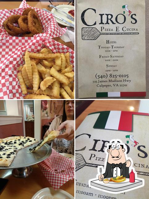 Ciro s Pizza E Cucina in Culpeper Restaurant menu and reviews