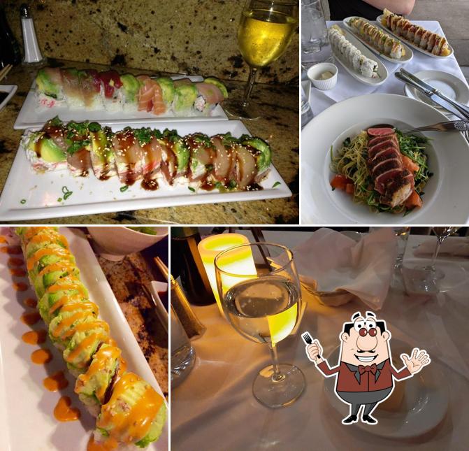 Platos en Bluefin Grill & Sushi