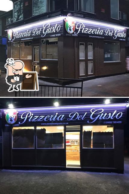 The exterior of Pizzeria Del Gusto