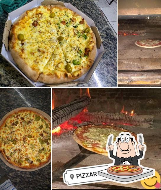 Peça diversos variedades de pizza