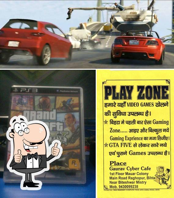 See this picture of Gaurav Cyber Cafe