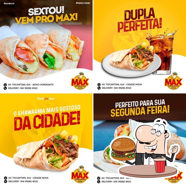 Peça um hambúrguer no Max Shawarma Food