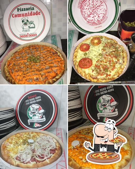 Consiga pizza no Pizzaria Comunidade