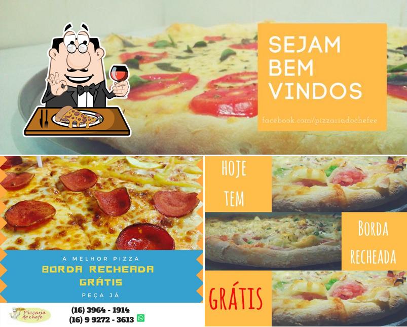 Consiga pizza no Pizzaria do Chef