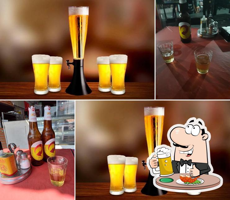 Peça um copo de cerveja leve ou escura