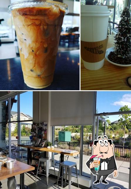 Estas son las imágenes donde puedes ver bebida y exterior en The Island Grind Coffee & Tea