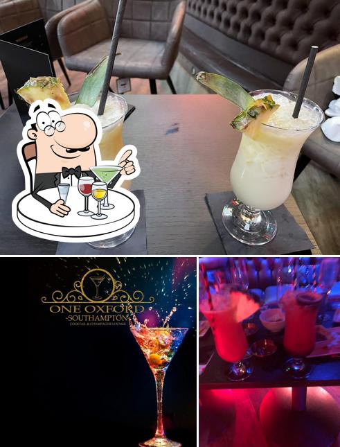 В "One Oxford - VIP Cocktail & Champagne Lounge" подаются спиртные напитки