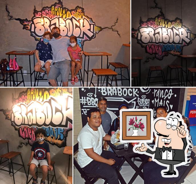 O interior do Brabock Burger