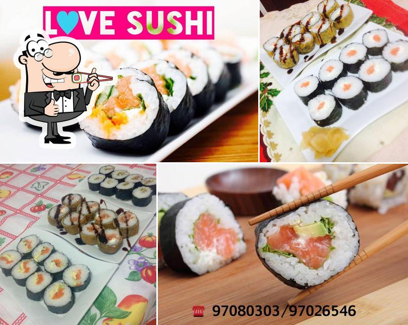 Escolha diversas opções de sushi