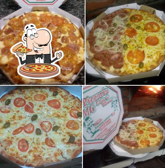 Consiga pizza no Pizzaria MG