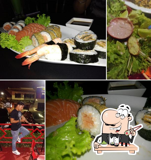 Rolos de sushi são oferecidos por Mitsu Sushi