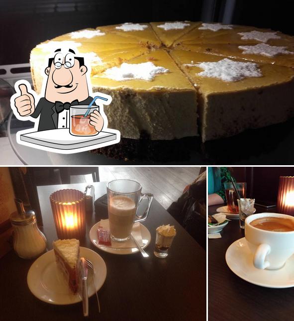 Las imágenes de bebida y pastel en Restaurant Brasserie de Cuyper Heerenveen