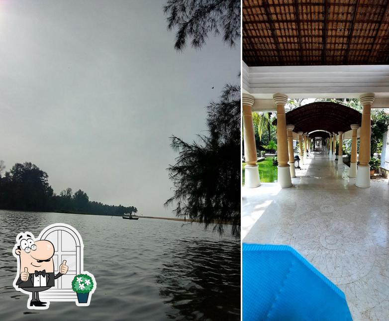 Enjoy the view at the outside area of Backwater Cafe ಬ್ಯಾಕ್ ವಾಟರ್ ಕೆಫೆ