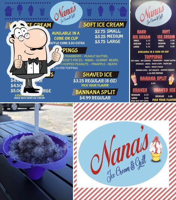 Nana's Ice Cream and Grill in Hyde Park Restaurant menu and reviews