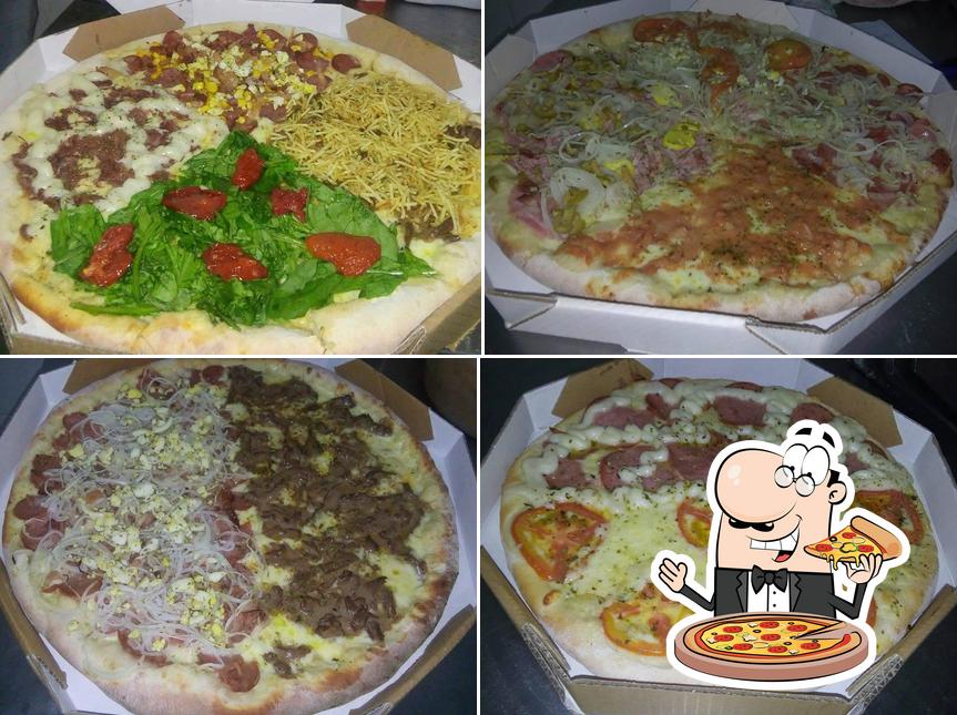 Peça diversos variedades de pizza