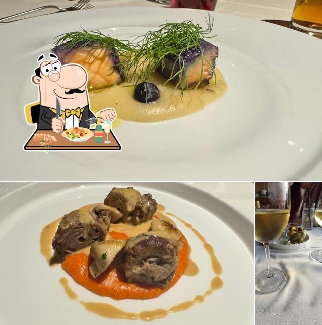 La cibo e vino del ristorante