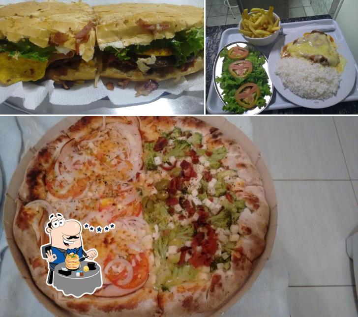 Comida em Pizzaria California