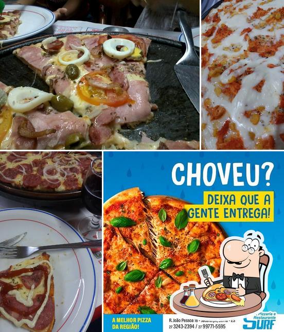 Consiga pizza no Pizzaria Restaurante Surf