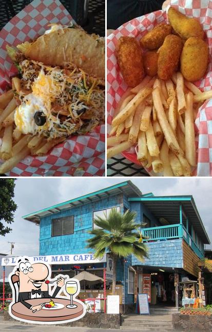 Among various things one can find food and exterior at Lobo Del Mar Cafe