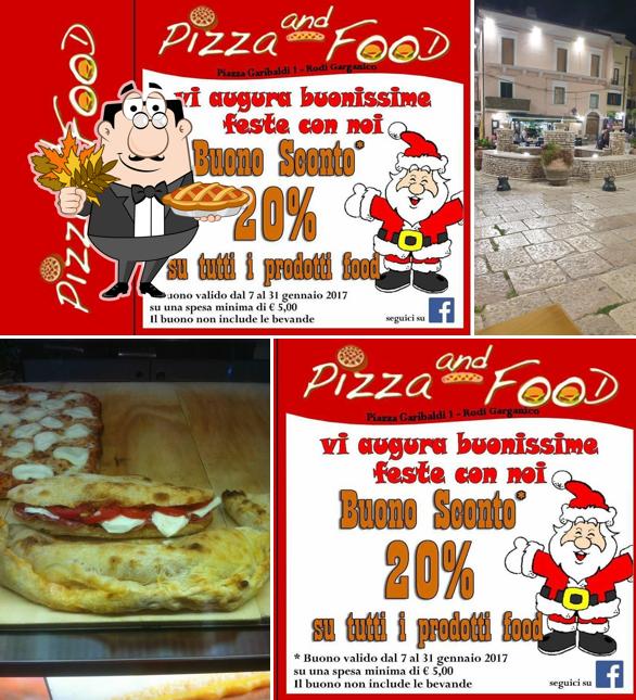 Guarda questa immagine di Pizza and food