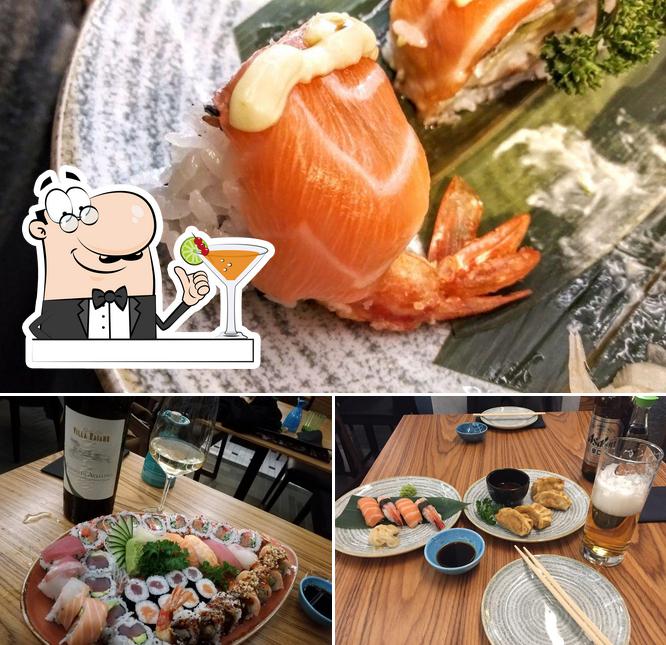 Las fotos de bebida y sushi en Misaki