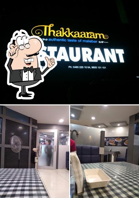 The interior of Thakkaaram Restaurant