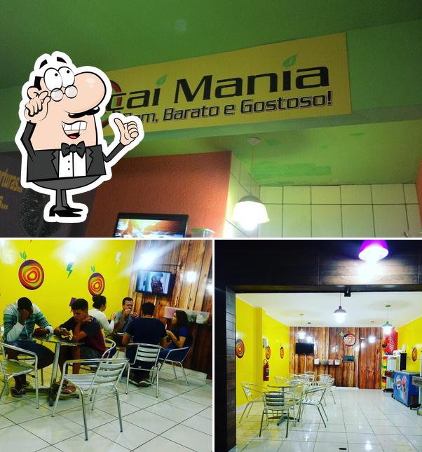 O interior do AÇAÍ MANIA