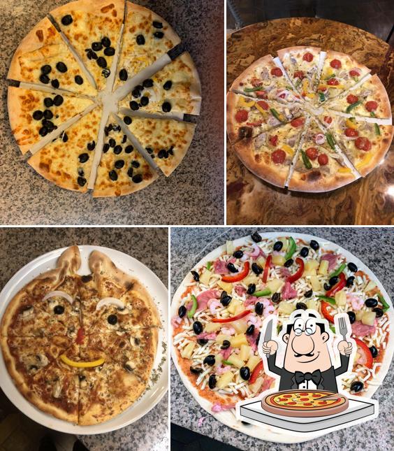 Prenez différents genres de pizzas