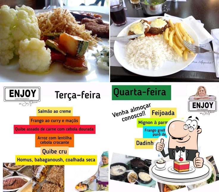 Enjoy Gastronomia provê uma variedade de pratos doces