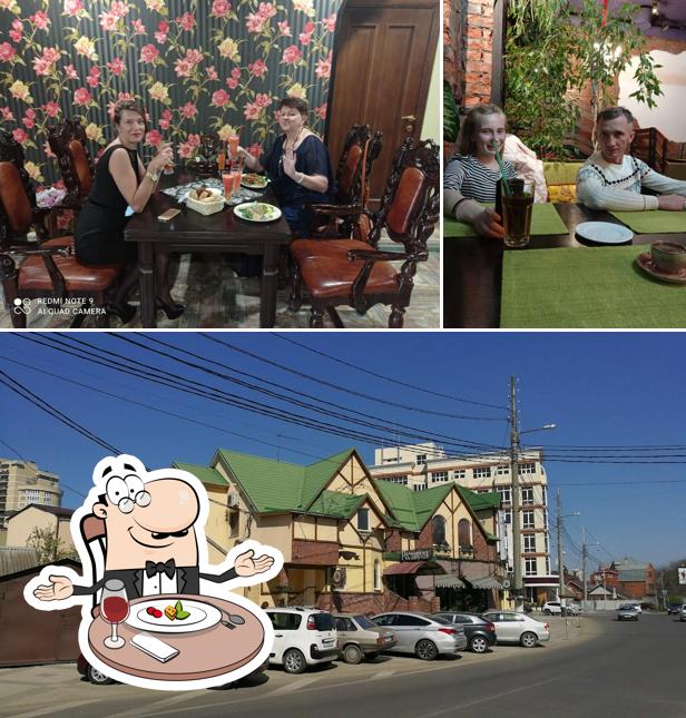 Las fotos de comedor y exterior en Restoranny kompleks U bliznetsov
