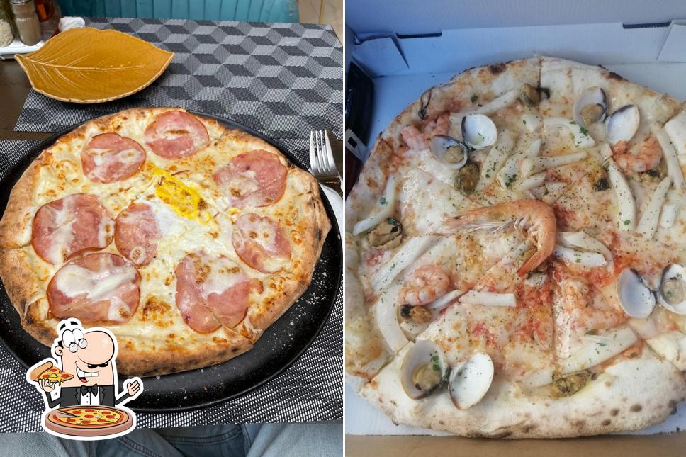 Prenez différents genres de pizzas