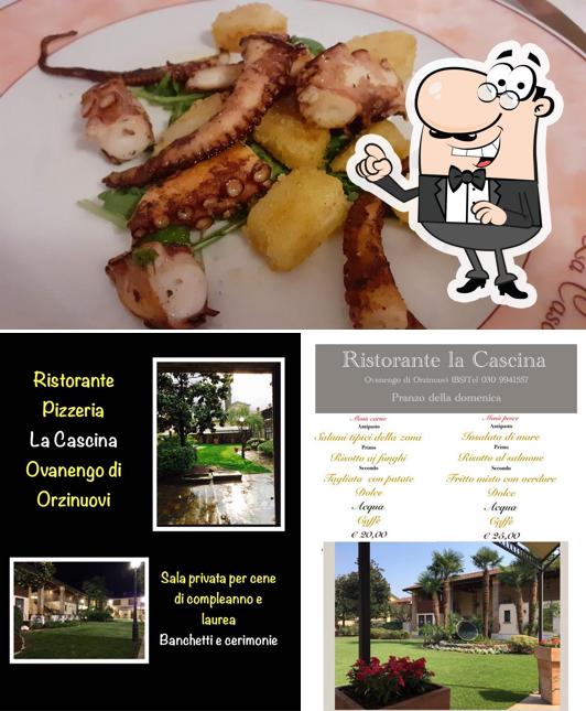 Помимо прочего, в La Cascina есть внешнее оформление и еда