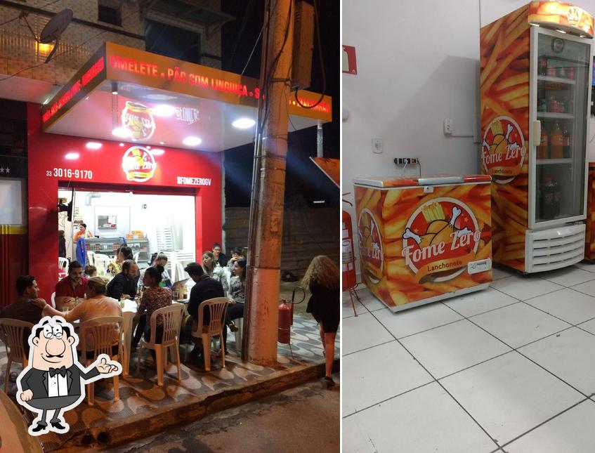 O interior do Lanchonete Fome Zero