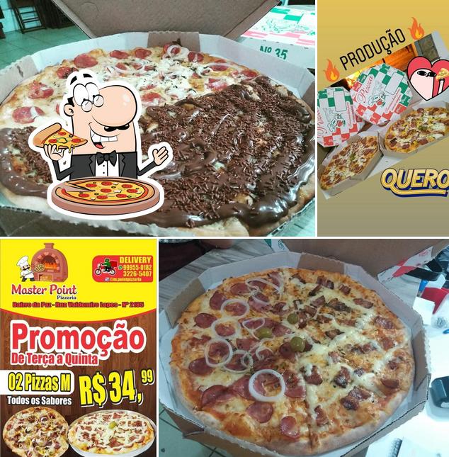 Peça diversos tipos de pizza